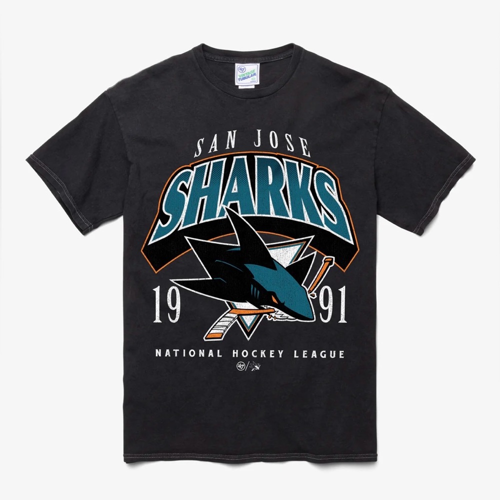 SAN JOSE SHARKS LOCKER VINTAGE '47 TUBULAR TEE